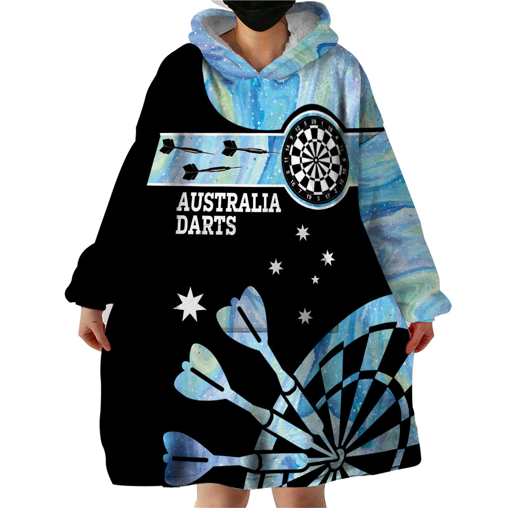 Personalised Australia Darts Opal Vibes Wearable Blanket Hoodie - Vibe Hoodie Shop