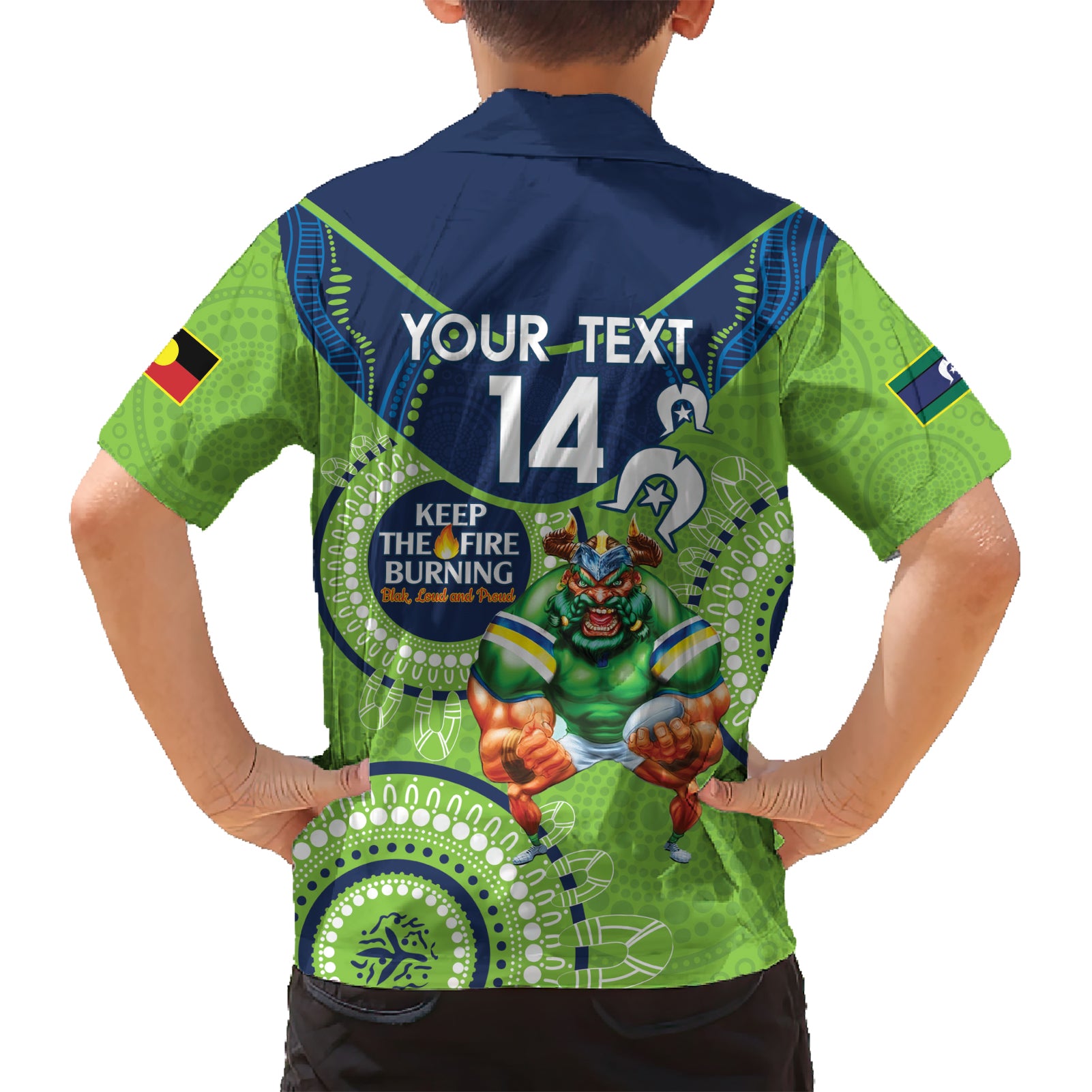 Custom NRL Raiders NAIDOC Week Hawaiian Shirt Keep The Fire Burning Indigenous Art - Vibe Hoodie Shop