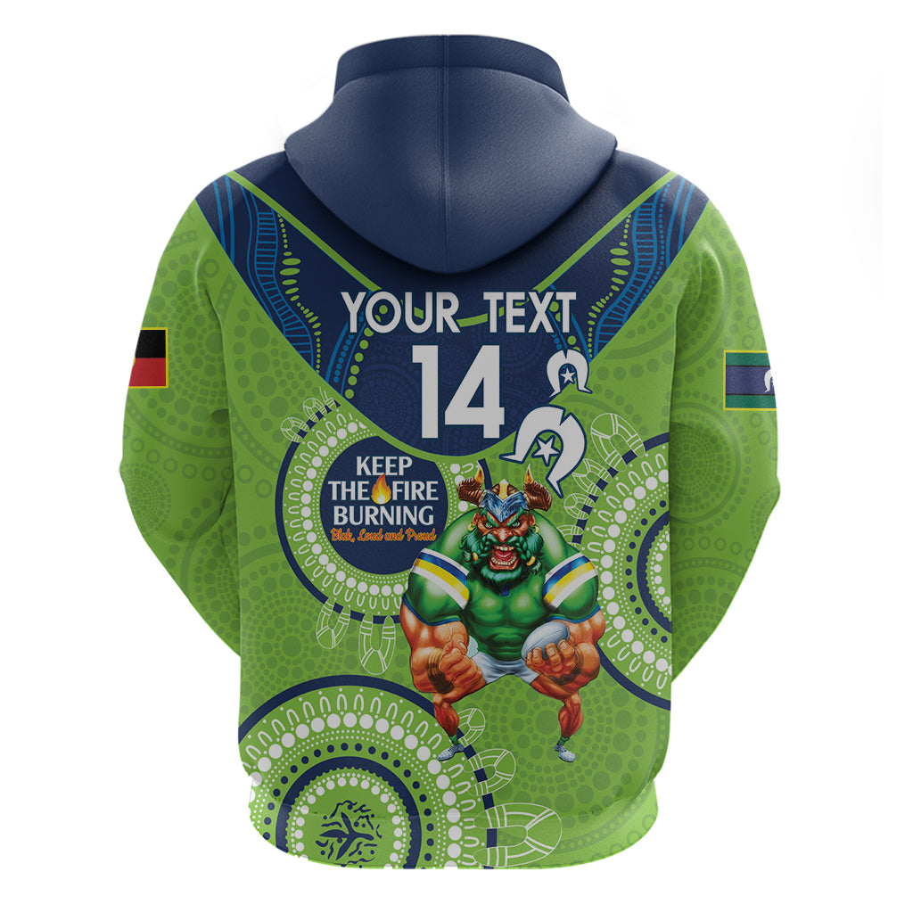 Custom NRL Raiders NAIDOC Week Hoodie Keep The Fire Burning Indigenous Art - Vibe Hoodie Shop