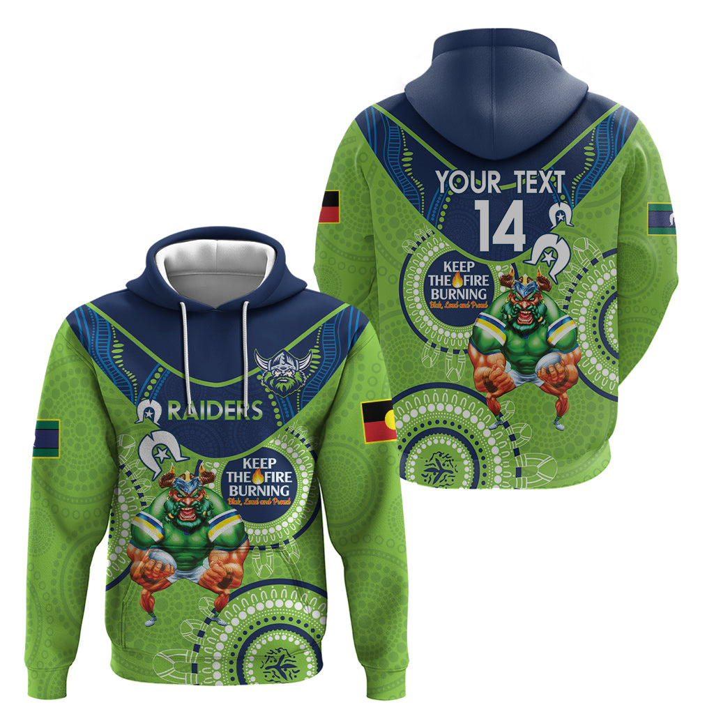 Custom NRL Raiders NAIDOC Week Hoodie Keep The Fire Burning Indigenous Art - Vibe Hoodie Shop