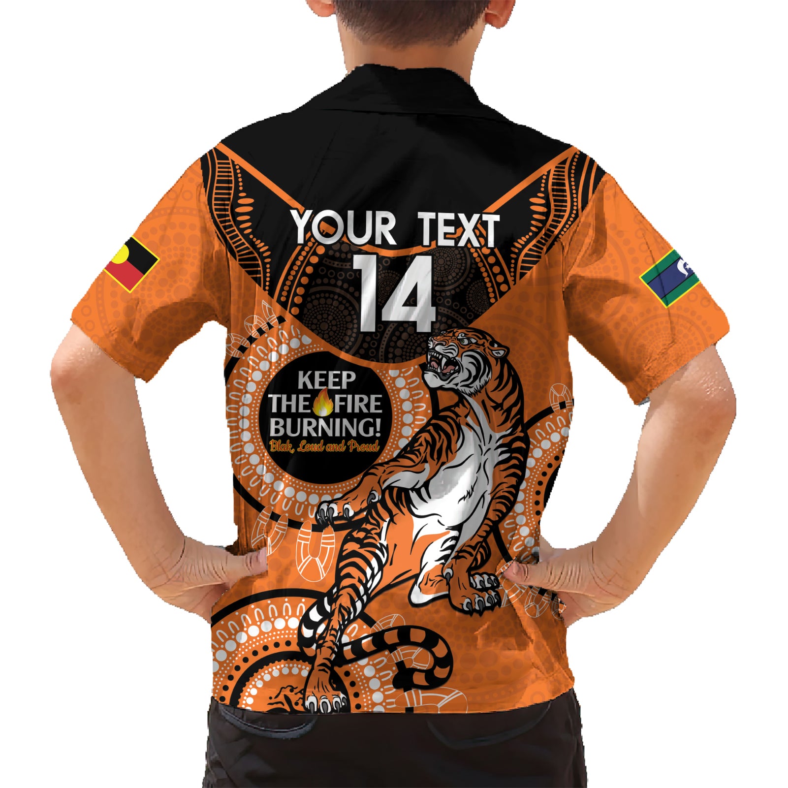 Custom NRL Tigers NAIDOC Week Hawaiian Shirt Keep The Fire Burning Indigenous Art - Vibe Hoodie Shop