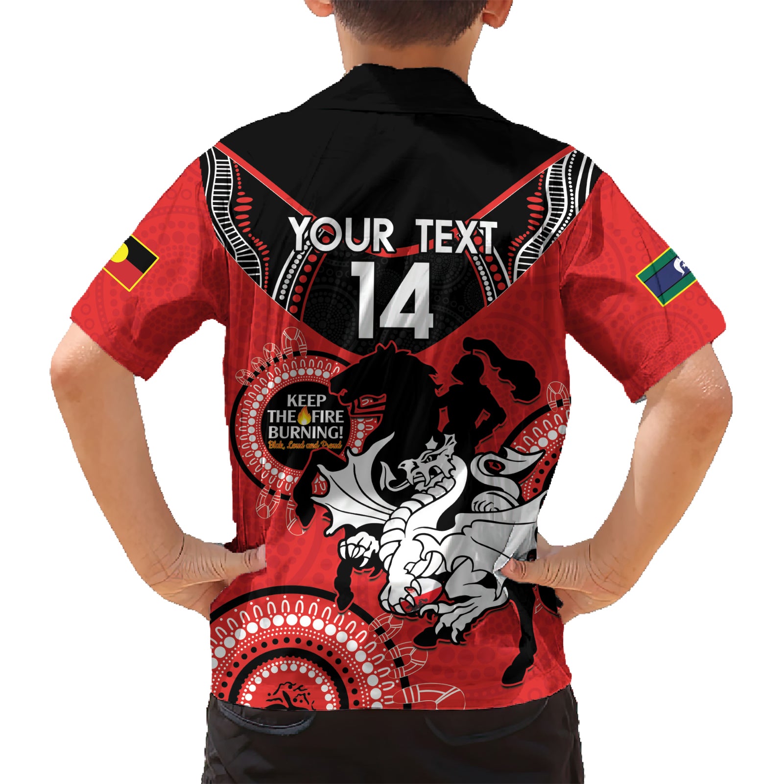 Custom NRL Dragons NAIDOC Week Hawaiian Shirt Keep The Fire Burning Indigenous Art - Vibe Hoodie Shop