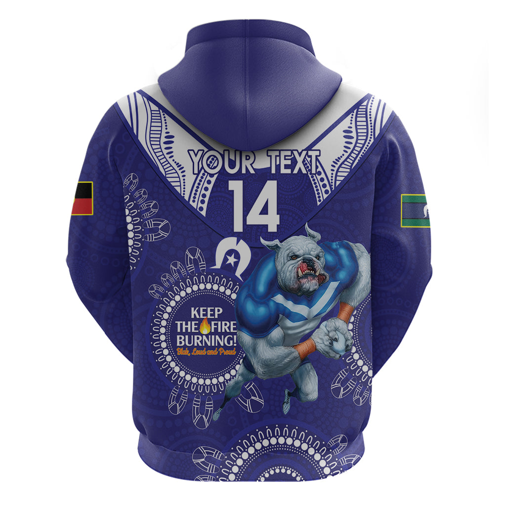 Custom NRL Bulldogs NAIDOC Week Hoodie Keep The Fire Burning Indigenous Art - Vibe Hoodie Shop