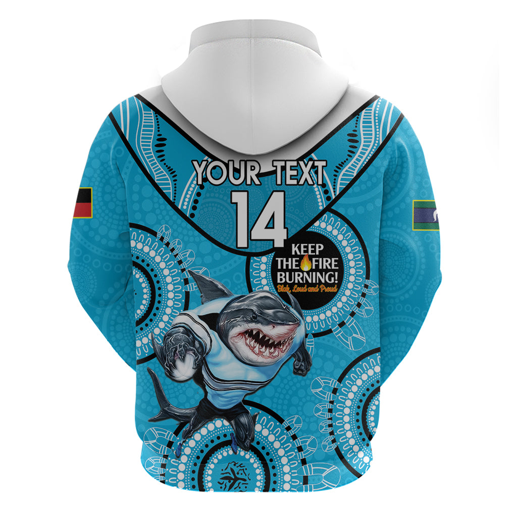 Custom NRL Sharks NAIDOC Week Hoodie Keep The Fire Burning Indigenous Art - Vibe Hoodie Shop
