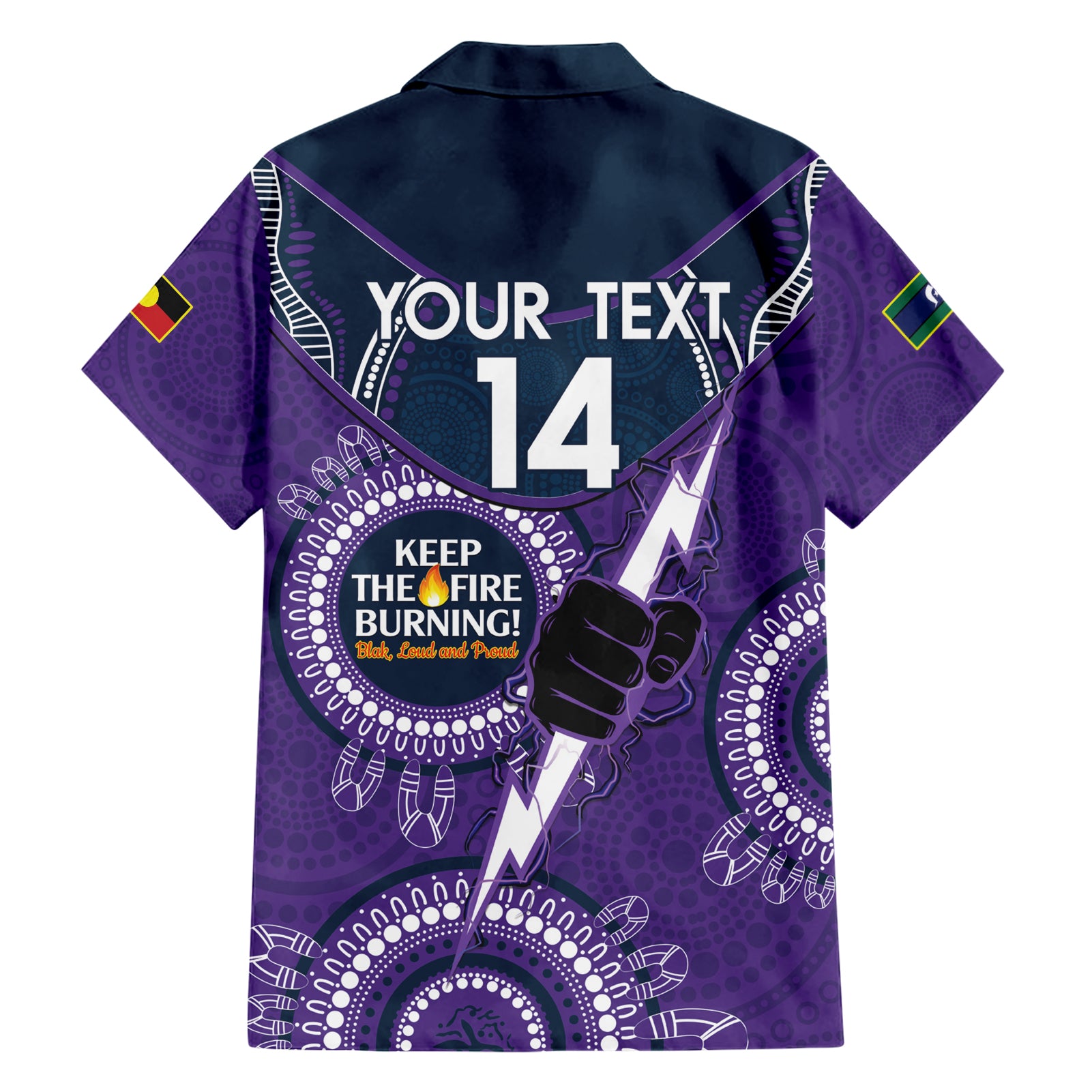 Custom NRL Storm NAIDOC Week Hawaiian Shirt Keep The Fire Burning Indigenous Art - Vibe Hoodie Shop