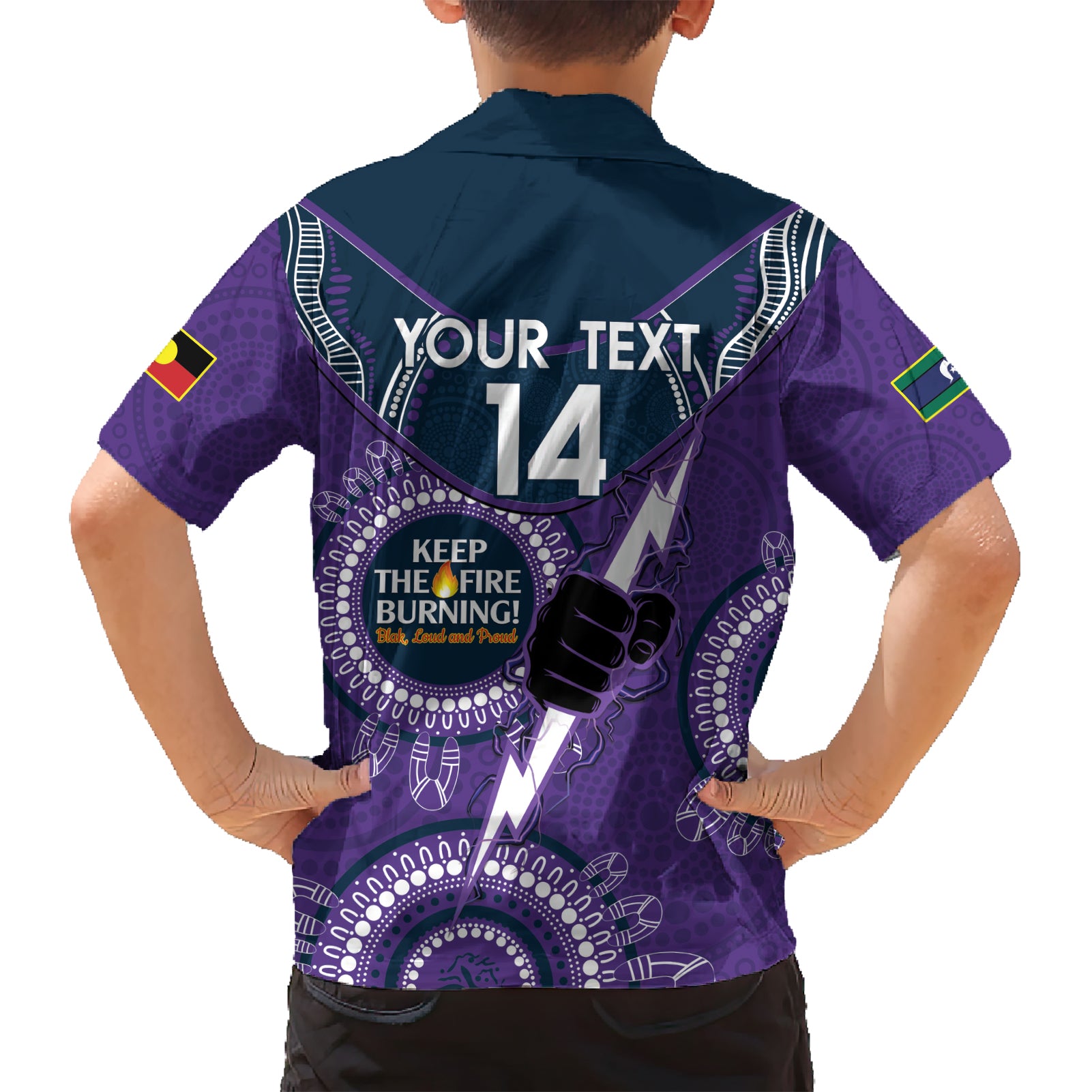 Custom NRL Storm NAIDOC Week Hawaiian Shirt Keep The Fire Burning Indigenous Art - Vibe Hoodie Shop