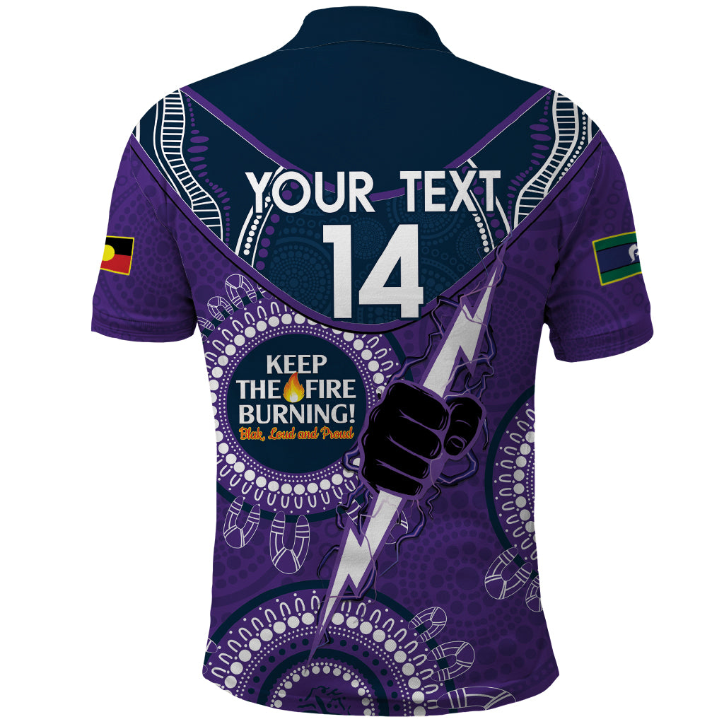 Custom NRL Storm NAIDOC Week Polo Shirt Keep The Fire Burning Indigenous Art - Vibe Hoodie Shop