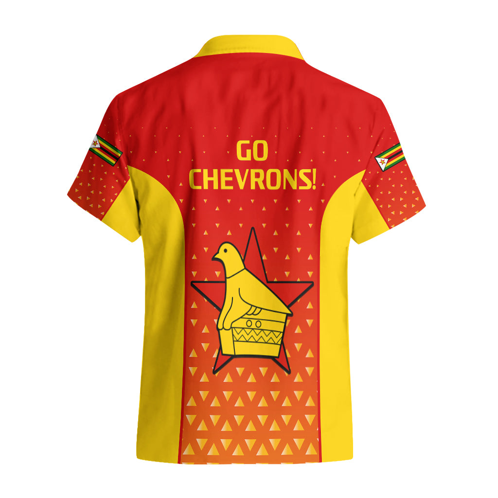 Zimbabwe Cricket Hawaiian Shirt Go Chevrons Dynamic Version 2023 - Vibe Hoodie Shop