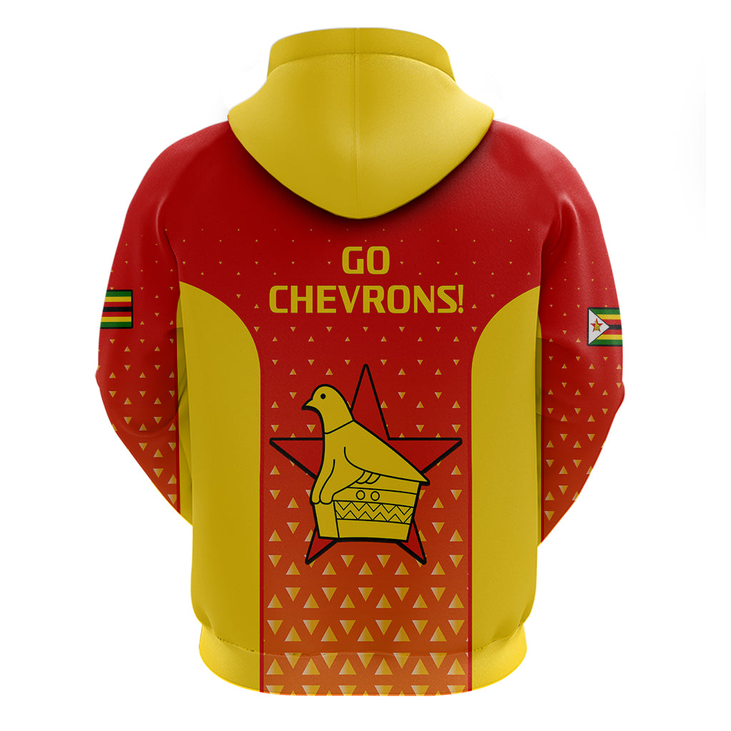 Zimbabwe Cricket Hoodie Go Chevrons Dynamic Version 2023 - Vibe Hoodie Shop