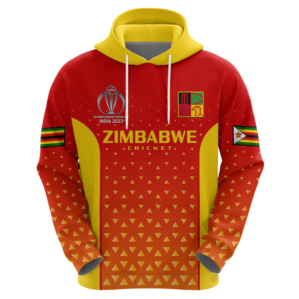 Zimbabwe Cricket Hoodie Go Chevrons Dynamic Version 2023 - Vibe Hoodie Shop