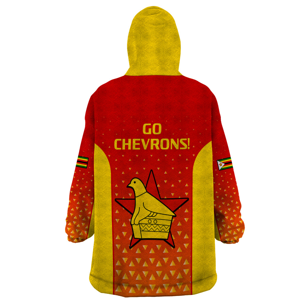 Zimbabwe Cricket Wearable Blanket Hoodie Go Chevrons Dynamic Version 2023 - Vibe Hoodie Shop