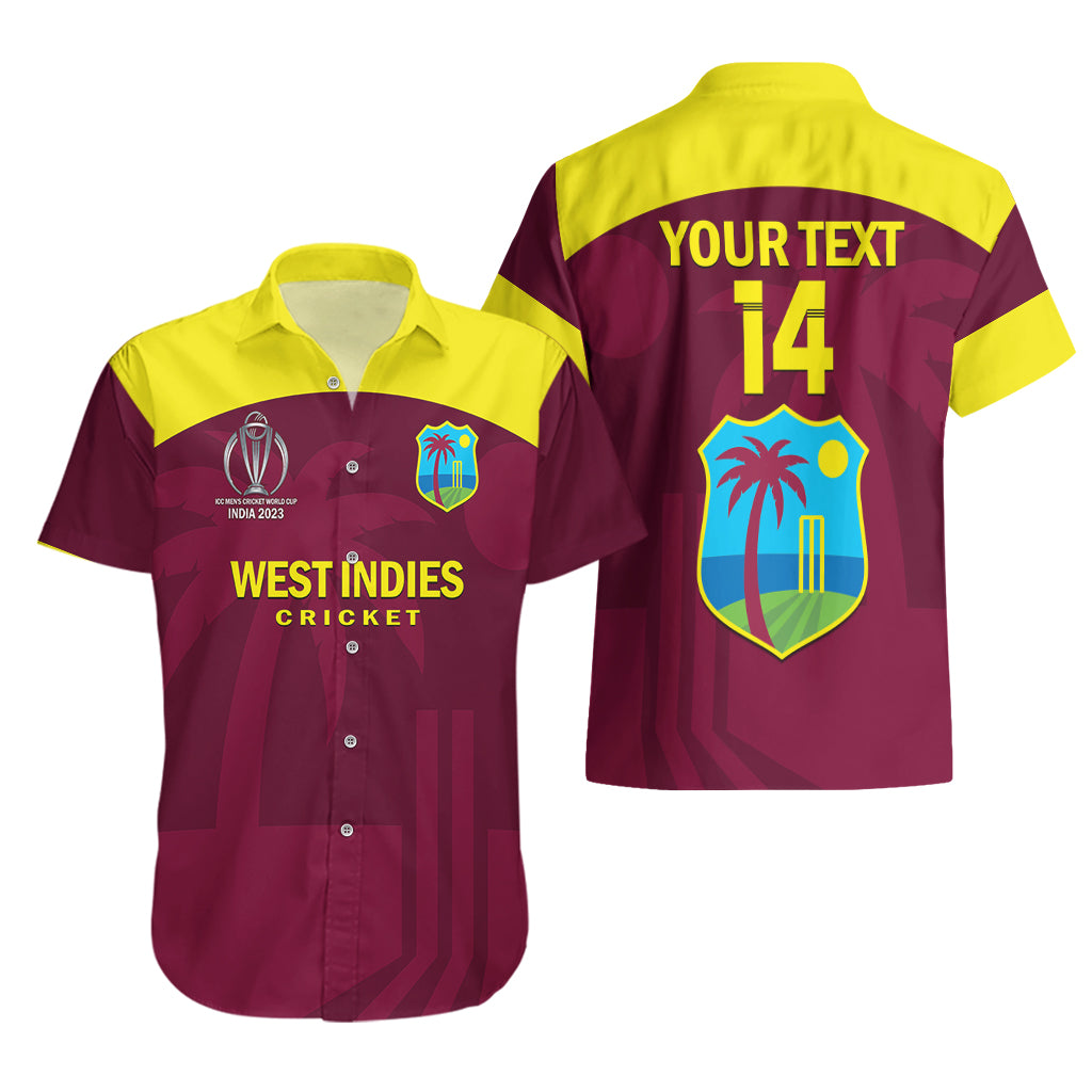 Personalised West Indies Cricket Hawaiian Shirt Go Windies Dynamic Version 2023 - Vibe Hoodie Shop