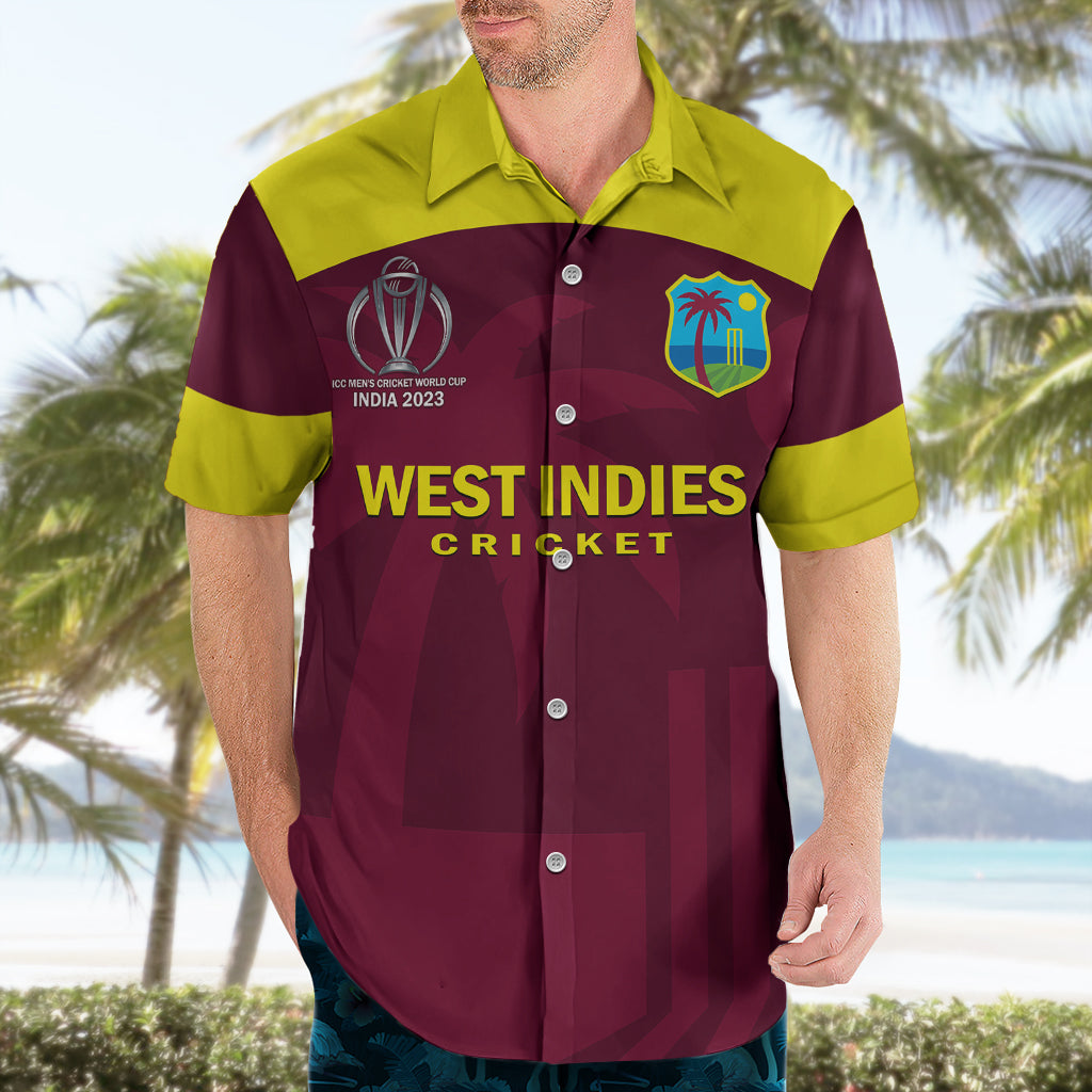 Personalised West Indies Cricket Hawaiian Shirt Go Windies Dynamic Version 2023 - Vibe Hoodie Shop