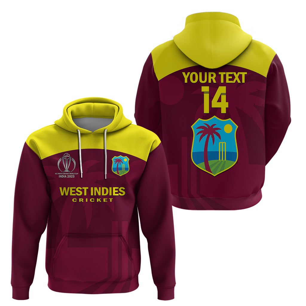 Personalised West Indies Cricket Hoodie Go Windies Dynamic Version 2023 - Vibe Hoodie Shop