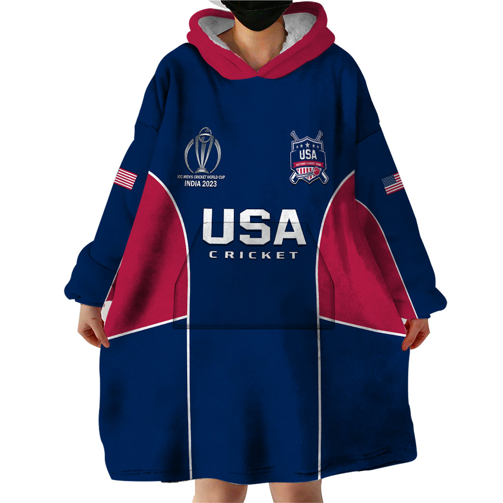 United States Cricket Wearable Blanket Hoodie Go USA Dynamic Version 2023 - Vibe Hoodie Shop