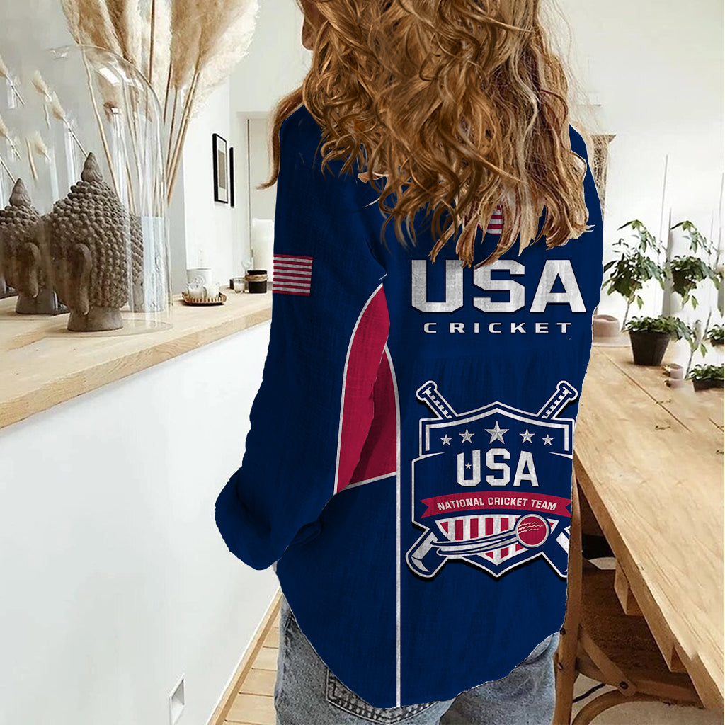 United States Cricket Women Casual Shirt Go USA Dynamic Version 2023 - Vibe Hoodie Shop
