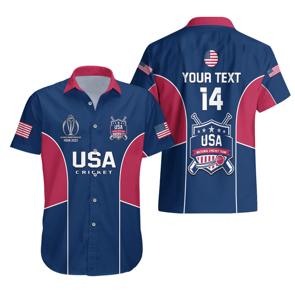 Personalised United States Cricket Hawaiian Shirt Go USA Dynamic Version 2023 - Vibe Hoodie Shop