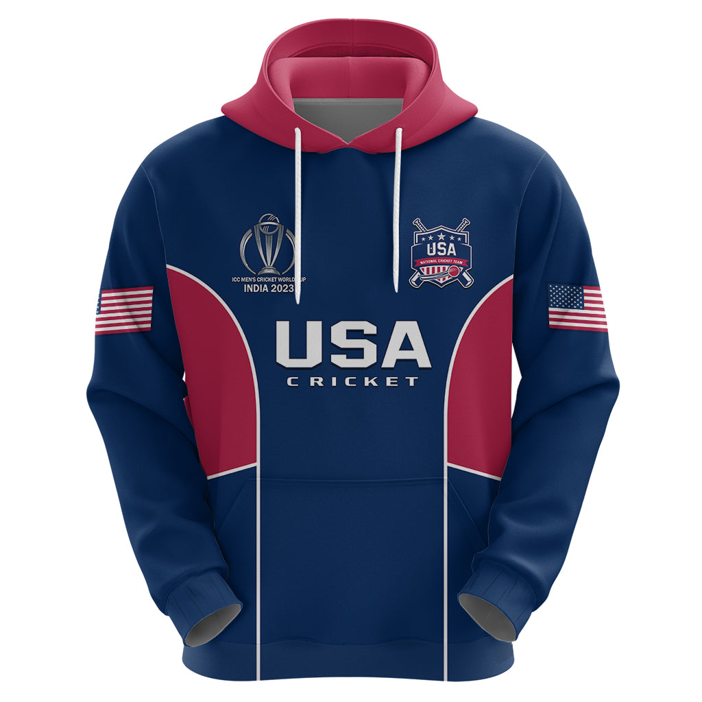 Personalised United States Cricket Hoodie Go USA Dynamic Version 2023 - Vibe Hoodie Shop