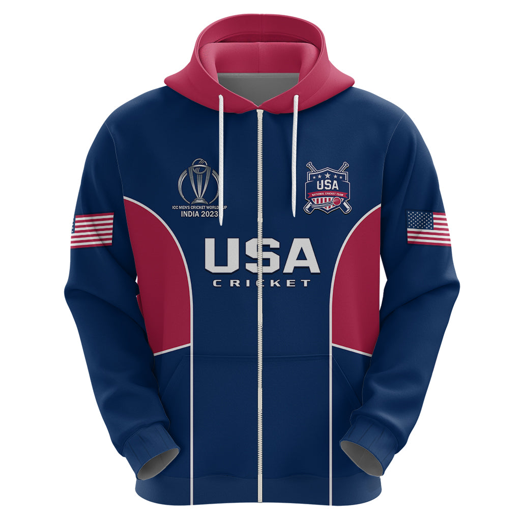 Personalised United States Cricket Hoodie Go USA Dynamic Version 2023 - Vibe Hoodie Shop
