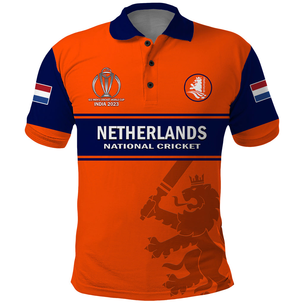 Netherlands Cricket Polo Shirt Dynamic Version 2023 - Vibe Hoodie Shop