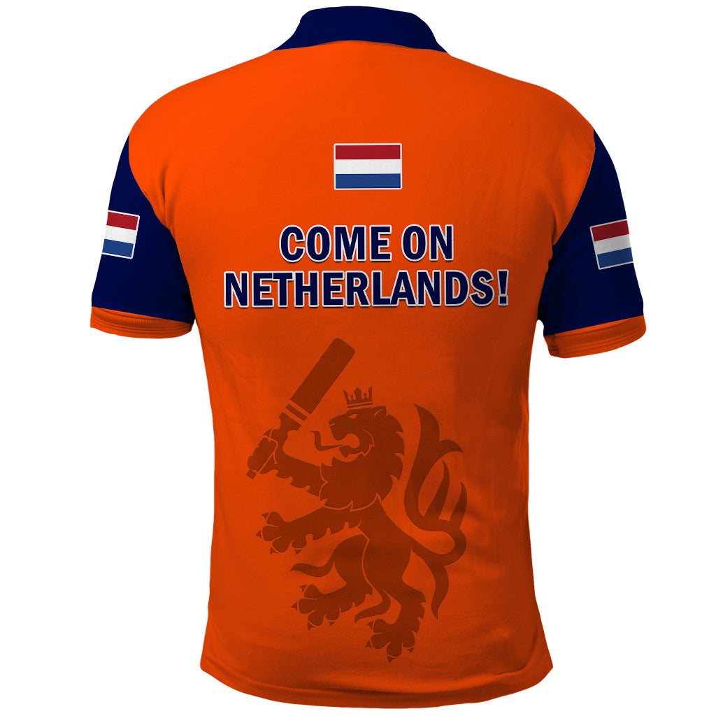 Netherlands Cricket Polo Shirt Dynamic Version 2023 - Vibe Hoodie Shop