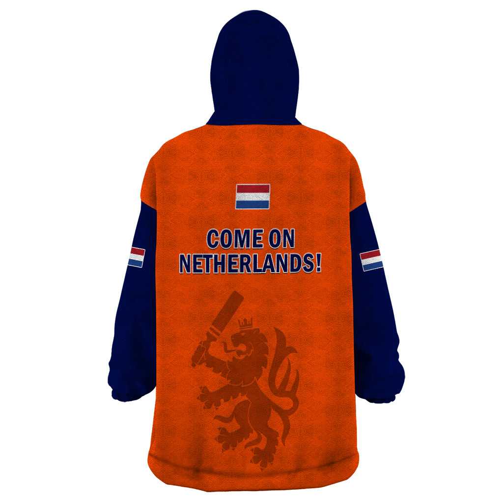 Netherlands Cricket Wearable Blanket Hoodie Dynamic Version 2023 - Vibe Hoodie Shop