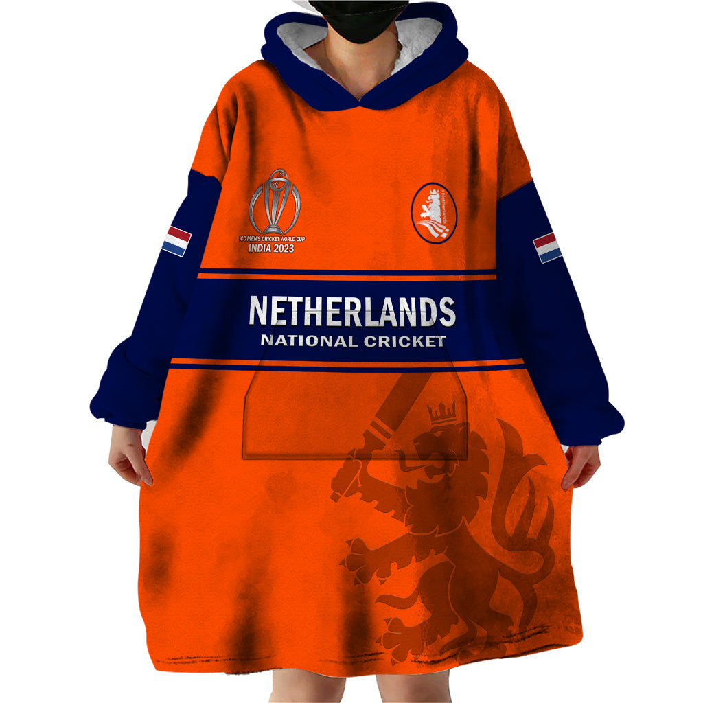 Netherlands Cricket Wearable Blanket Hoodie Dynamic Version 2023 - Vibe Hoodie Shop