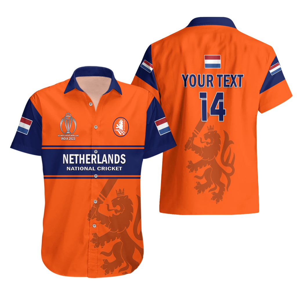 Personalised Netherlands Cricket Hawaiian Shirt Dynamic Version 2023 - Vibe Hoodie Shop