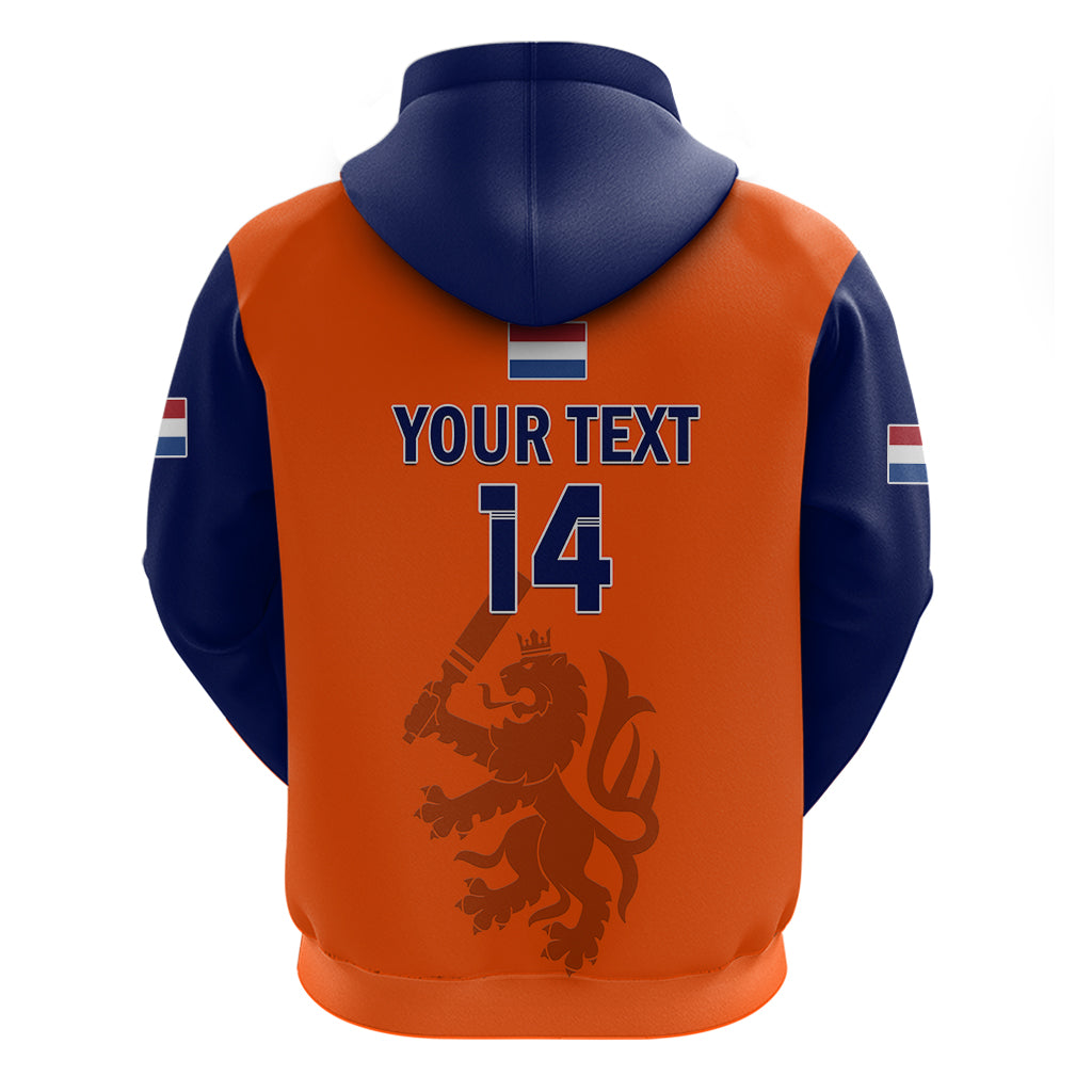 Personalised Netherlands Cricket Hoodie Dynamic Version 2023 - Vibe Hoodie Shop