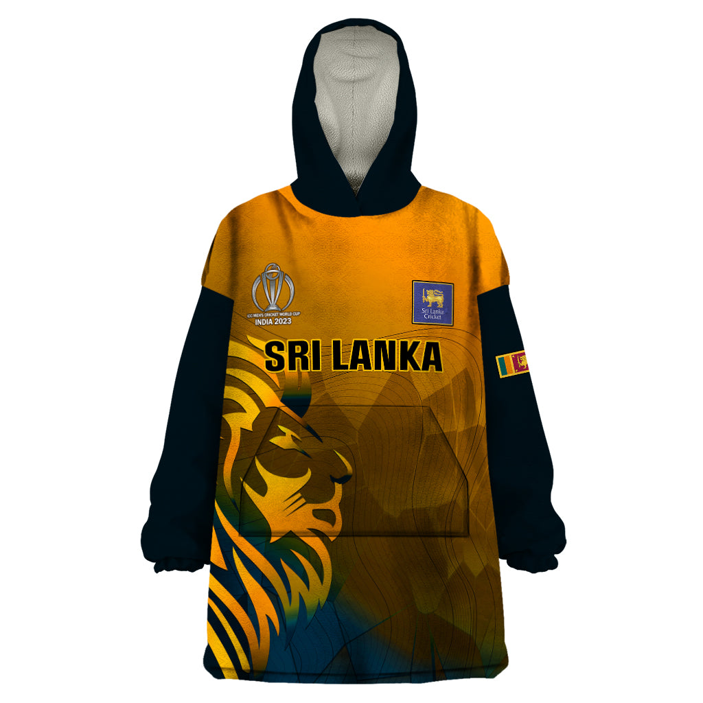 Sri Lanka Cricket Wearable Blanket Hoodie Go Lions Dynamic Version 2023 - Vibe Hoodie Shop