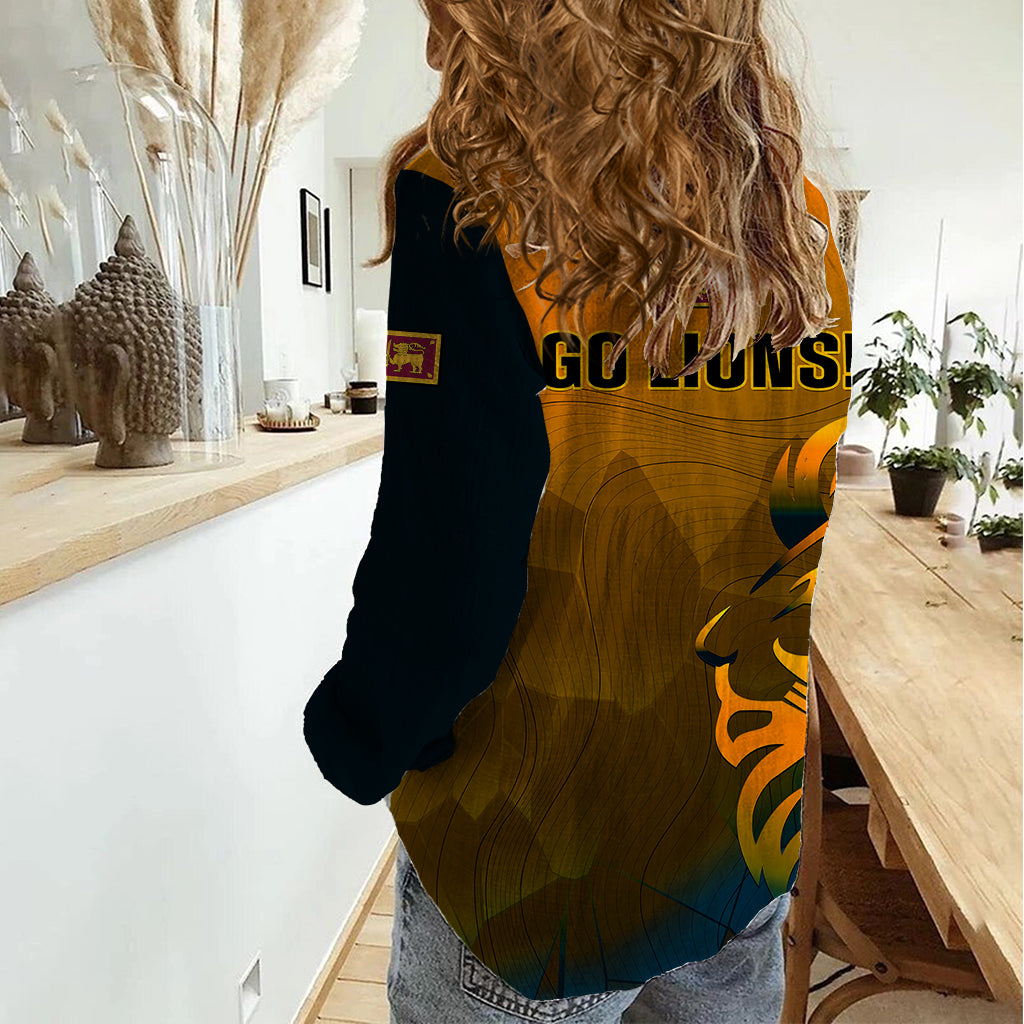 Sri Lanka Cricket Women Casual Shirt Go Lions Dynamic Version 2023 - Vibe Hoodie Shop