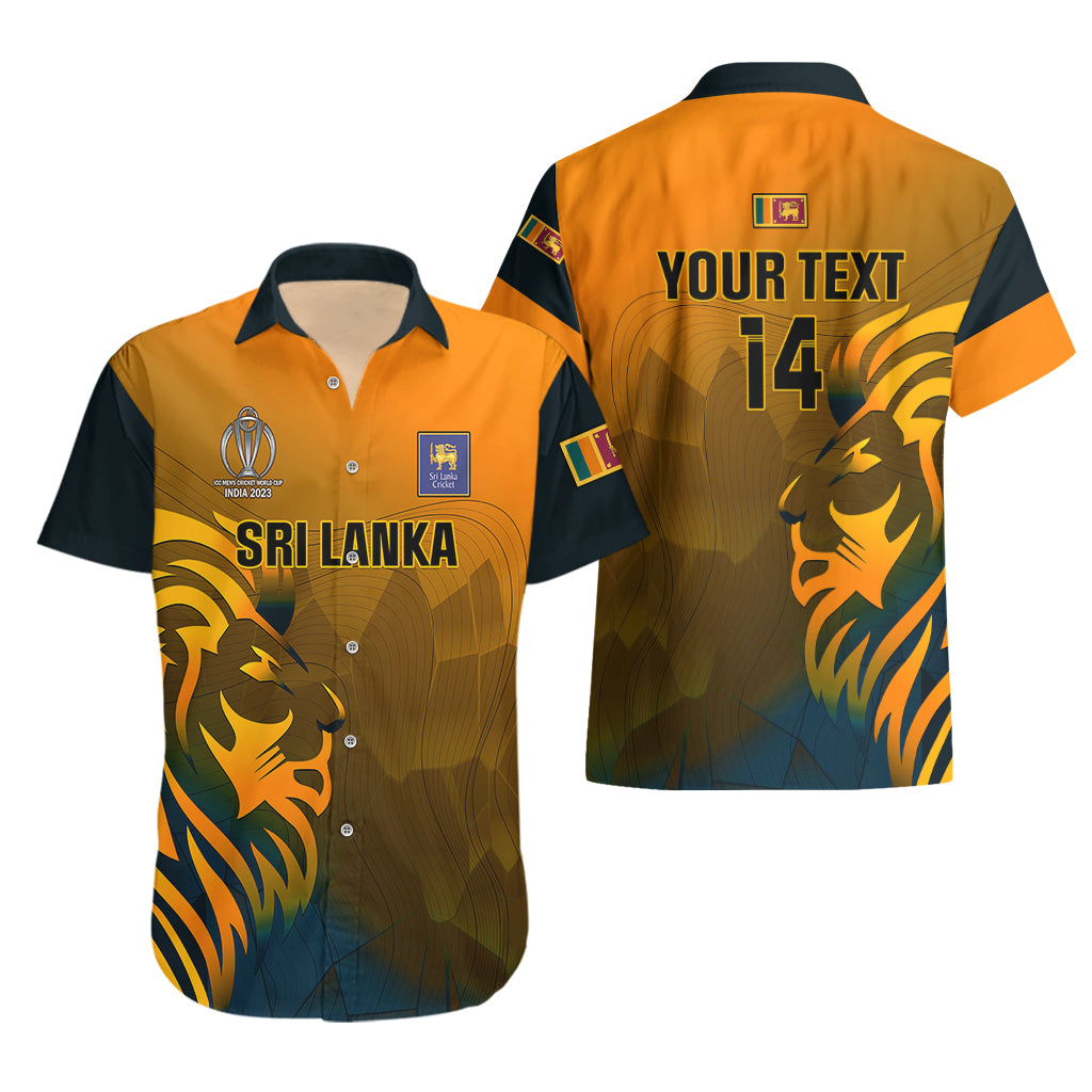 Personalised Sri Lanka Cricket Hawaiian Shirt Go Lions Dynamic Version 2023 - Vibe Hoodie Shop