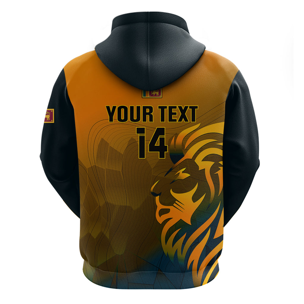 Personalised Sri Lanka Cricket Hoodie Go Lions Dynamic Version 2023 - Vibe Hoodie Shop