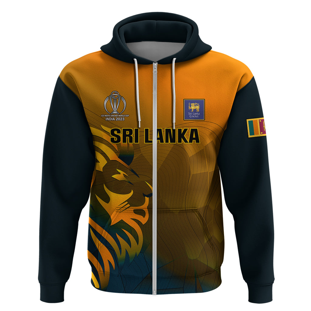 Personalised Sri Lanka Cricket Hoodie Go Lions Dynamic Version 2023 - Vibe Hoodie Shop