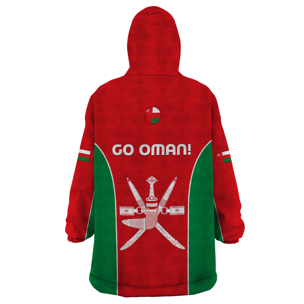 Oman Cricket Wearable Blanket Hoodie Dynamic Version 2023 - Vibe Hoodie Shop