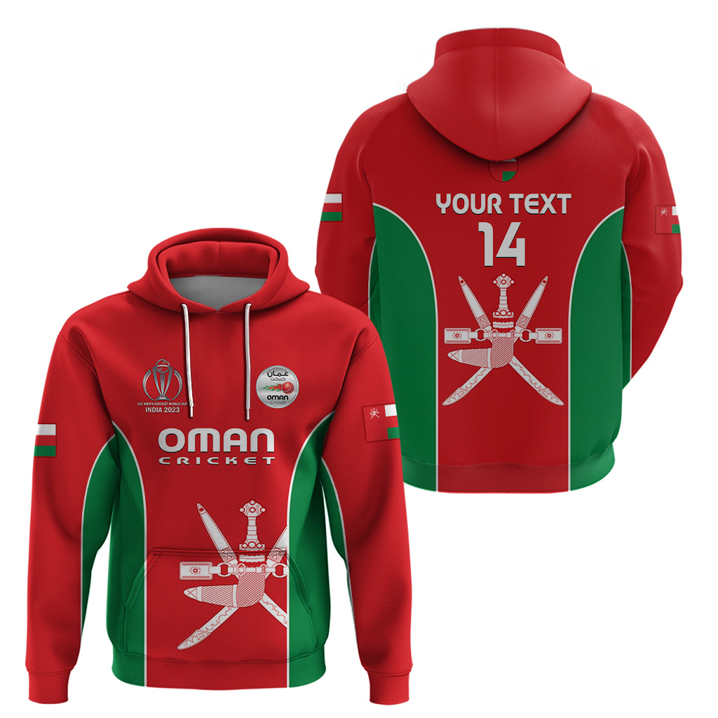 Personalised Oman Cricket Hoodie Dynamic Version 2023 - Vibe Hoodie Shop