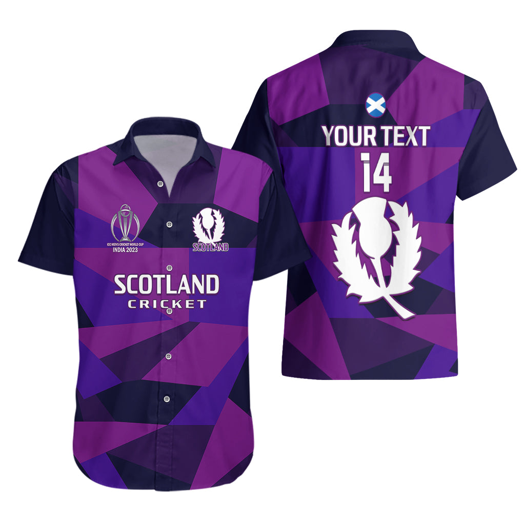 Personalised Scotland Cricket Hawaiian Shirt Go Scottish Dynamic Version 2023 - Vibe Hoodie Shop