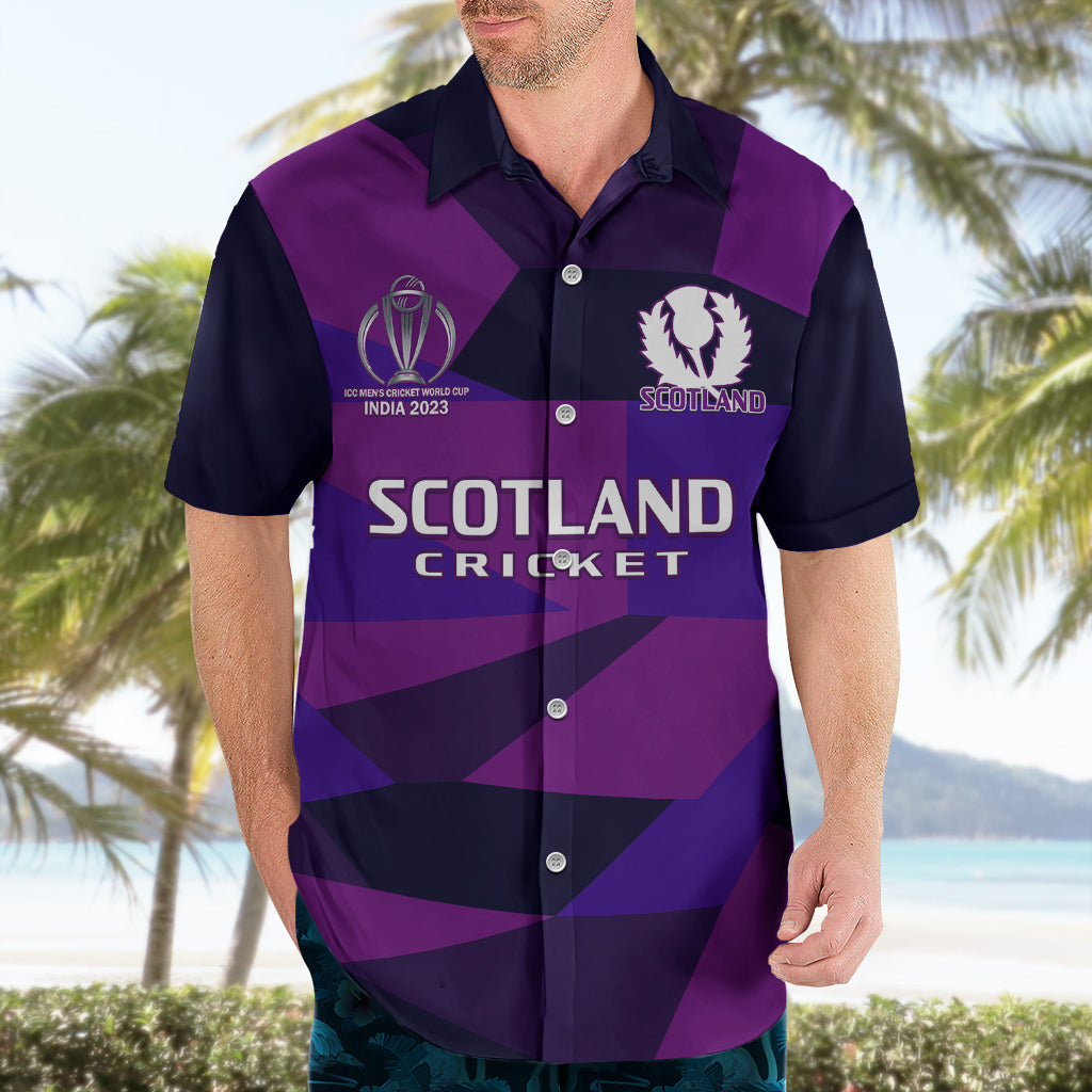 Personalised Scotland Cricket Hawaiian Shirt Go Scottish Dynamic Version 2023 - Vibe Hoodie Shop