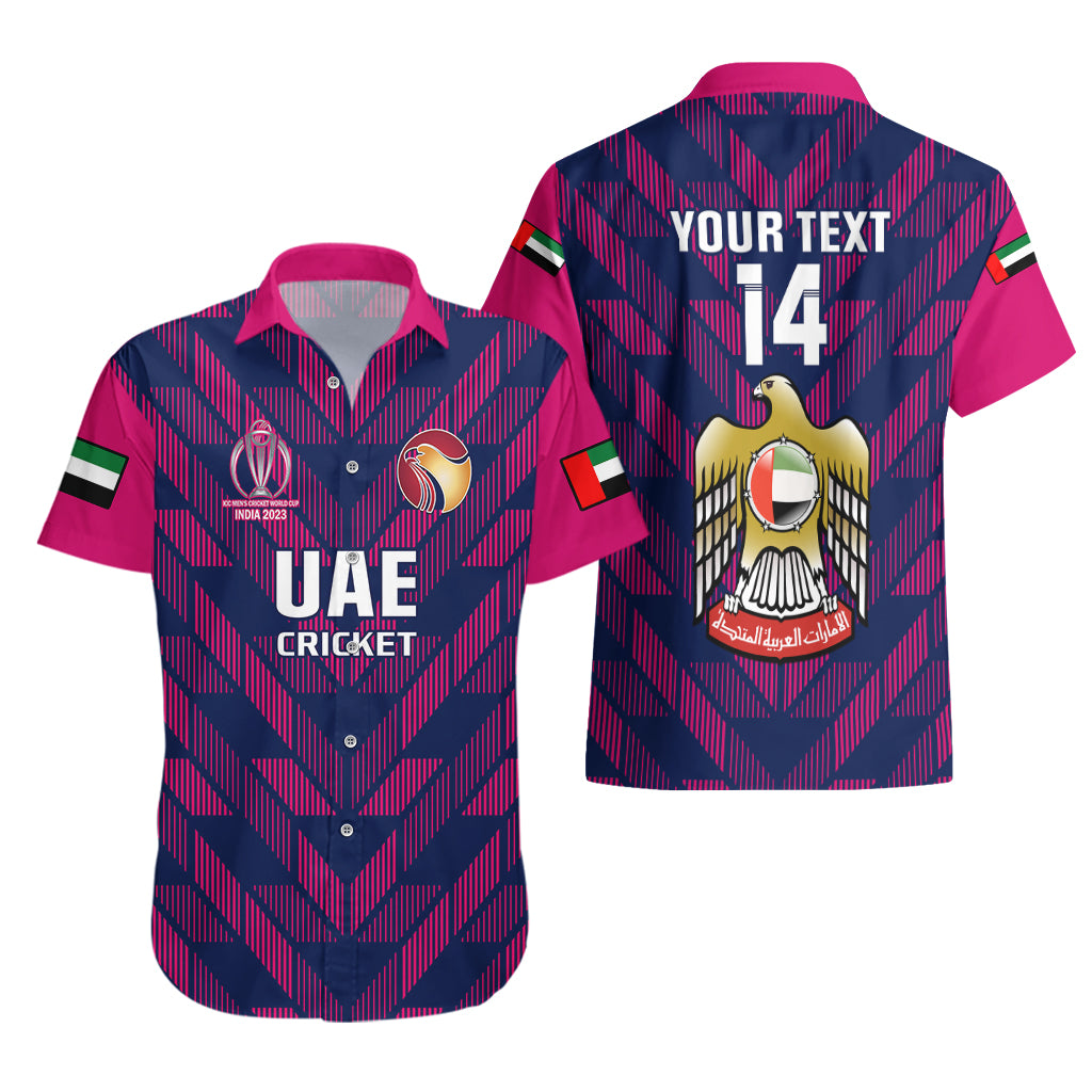 Personalised United Arab Emirates Cricket Hawaiian Shirt Go UAE Dynamic Version 2023 - Vibe Hoodie Shop