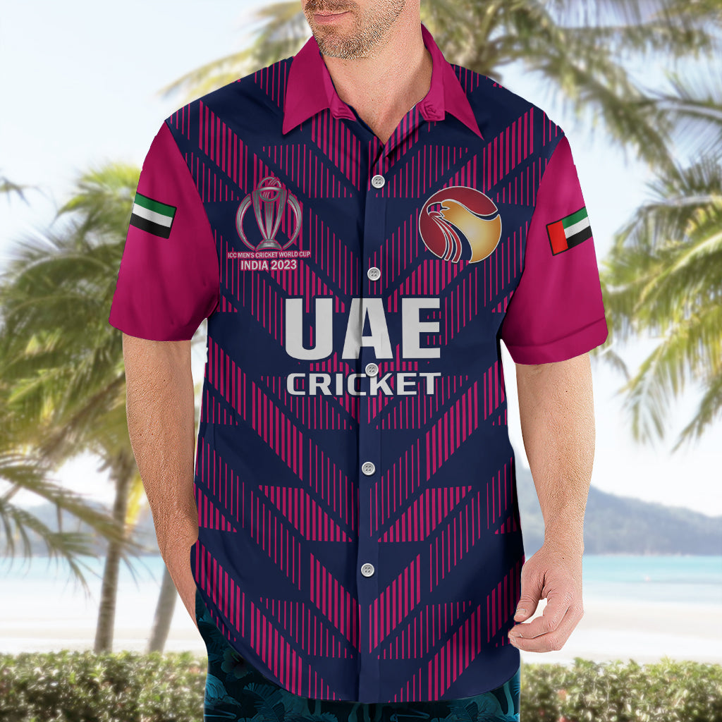 Personalised United Arab Emirates Cricket Hawaiian Shirt Go UAE Dynamic Version 2023 - Vibe Hoodie Shop