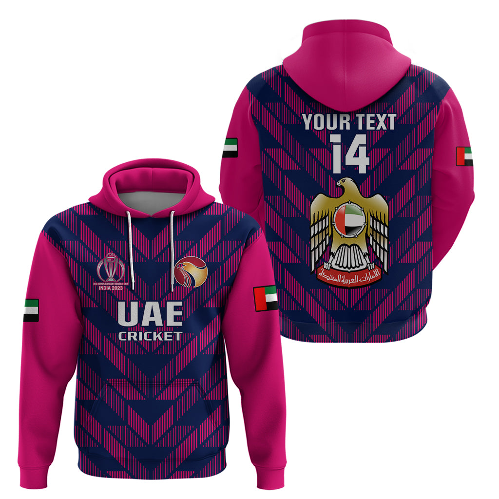 Personalised United Arab Emirates Cricket Hoodie Go UAE Dynamic Version 2023 - Vibe Hoodie Shop