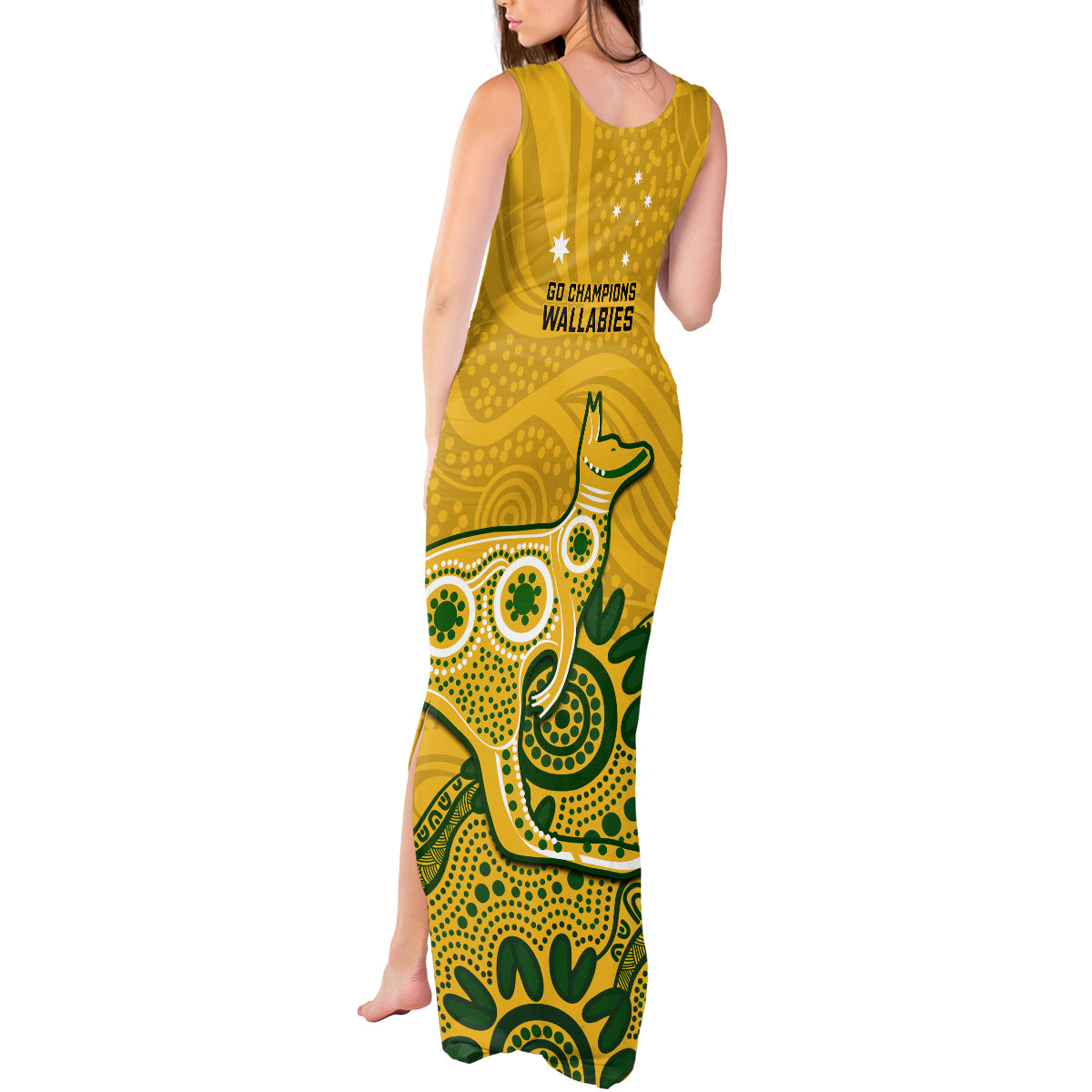 australia-rugby-tank-maxi-dress-wallabies-2023-kangaroo-indigenous-art