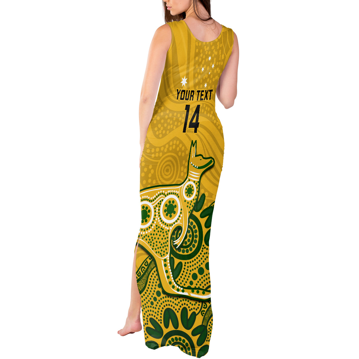 custom-australia-rugby-tank-maxi-dress-wallabies-2023-kangaroo-indigenous-art