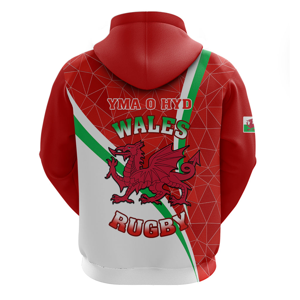 Wales Rugby Hoodie 2023 World Cup Cymru Curve Style - Vibe Hoodie Shop