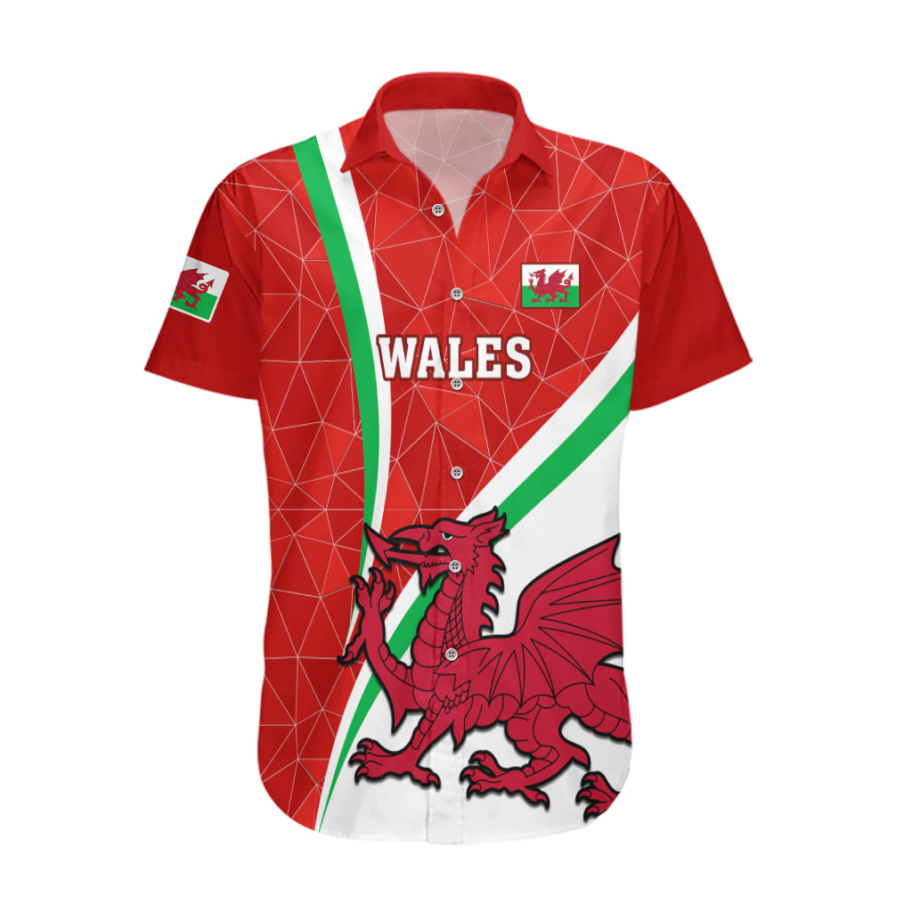 Custom Wales Rugby Hawaiian Shirt 2023 World Cup Cymru Curve Style - Vibe Hoodie Shop