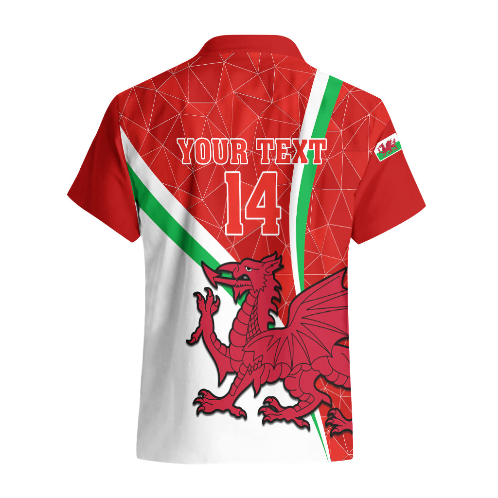 Custom Wales Rugby Hawaiian Shirt 2023 World Cup Cymru Curve Style - Vibe Hoodie Shop