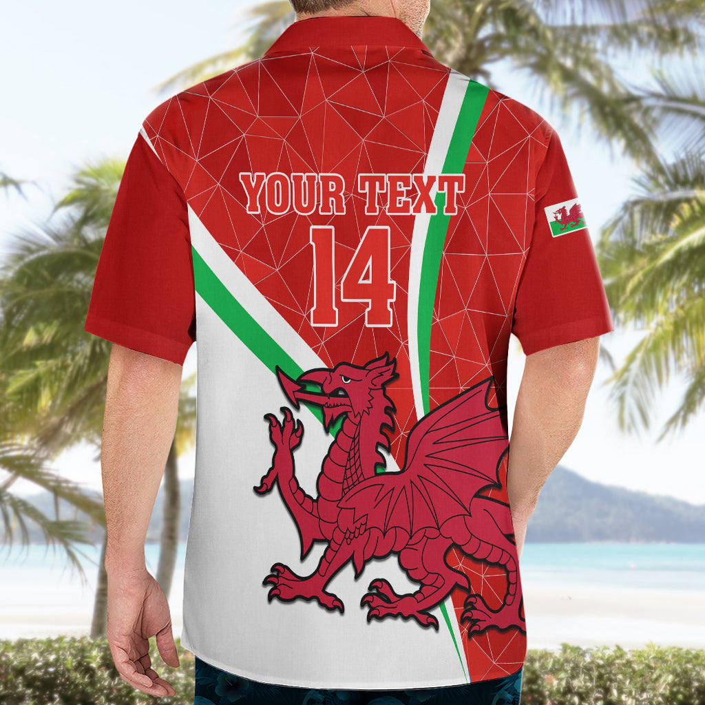 Custom Wales Rugby Hawaiian Shirt 2023 World Cup Cymru Curve Style - Vibe Hoodie Shop