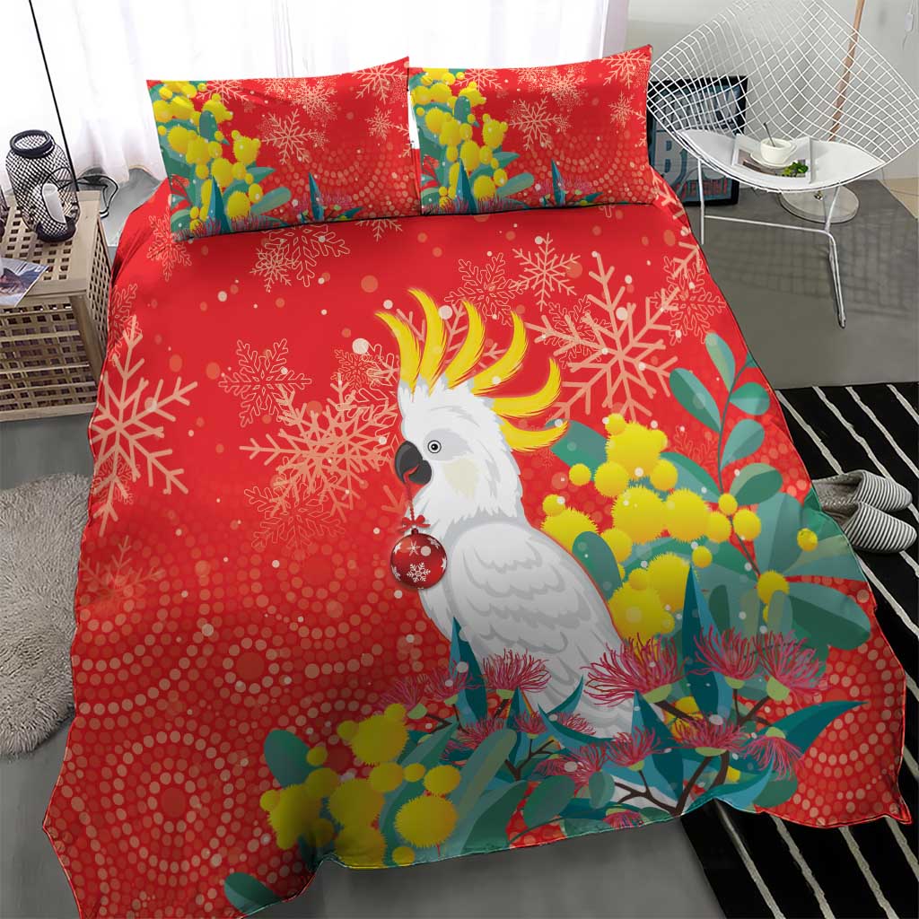 Sulphur-crested Cockatoo Christmas Bedding Set Australia Gumtree With Golden Wattle - Vibe Hoodie Shop