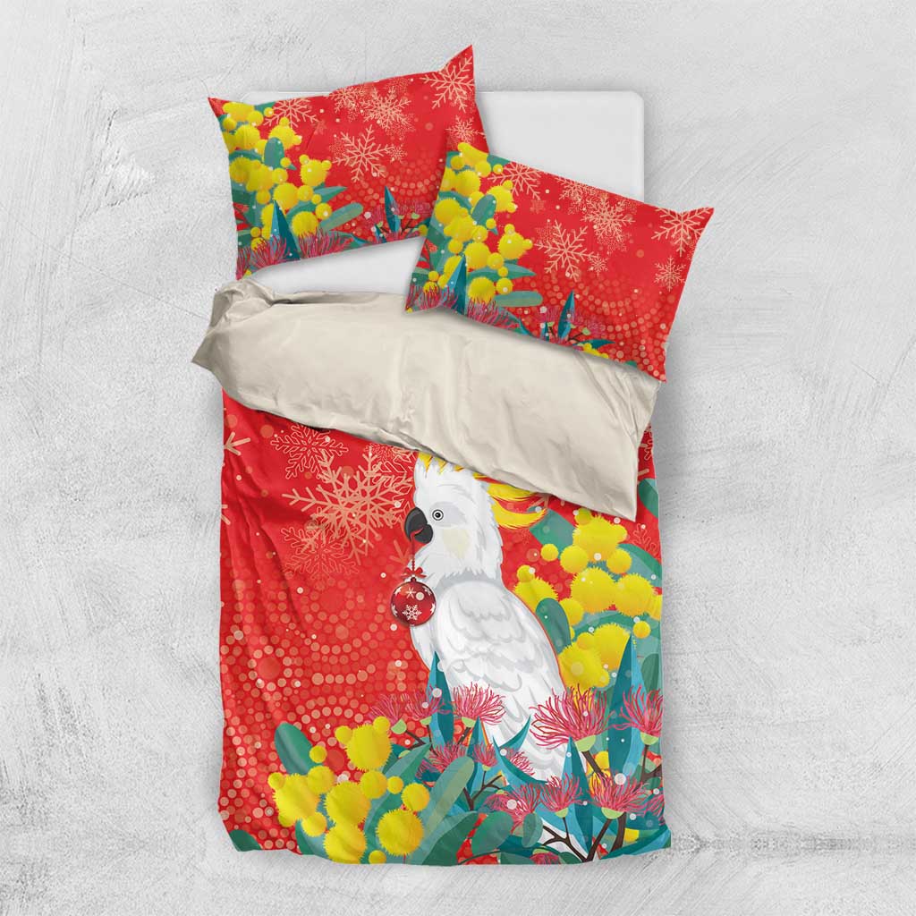 Sulphur-crested Cockatoo Christmas Bedding Set Australia Gumtree With Golden Wattle - Vibe Hoodie Shop