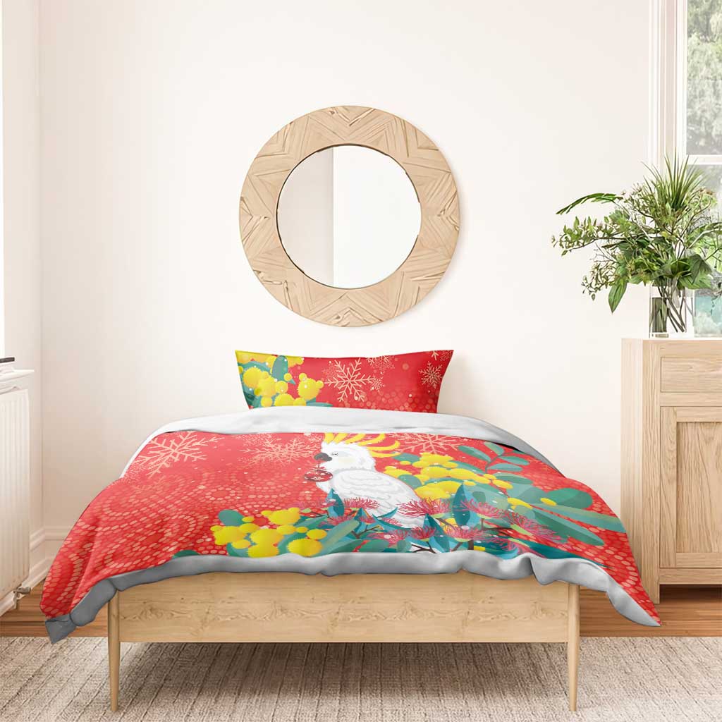 Sulphur-crested Cockatoo Christmas Bedding Set Australia Gumtree With Golden Wattle - Vibe Hoodie Shop